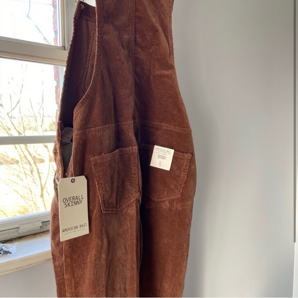 NWT Large overalls - skinny fit - corduroy